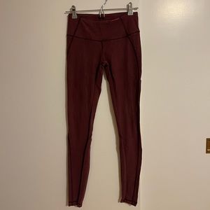 Lululemon maroon leggings